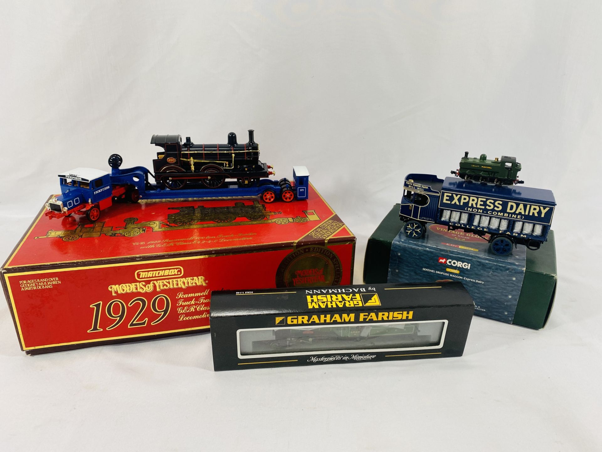A quantity of boxed model vehicles