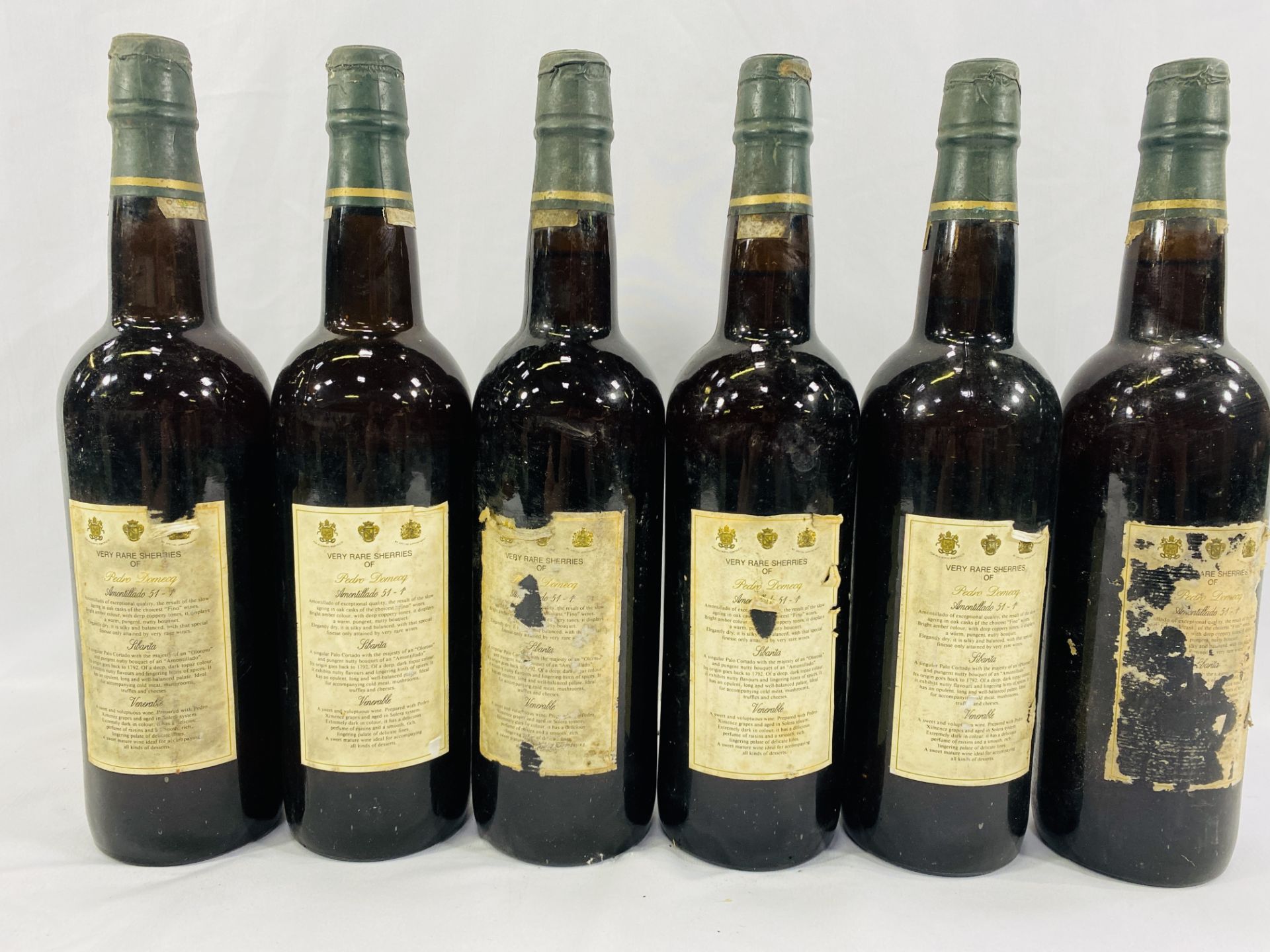 Six bottles Pedro Domecq Amontillado 51-1a sherry - Image 2 of 2