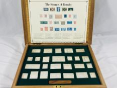 The Stamps of Royalty' set of twenty-five sterling silver stamp replicas