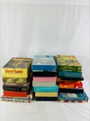 A quantity of boxed strategy games