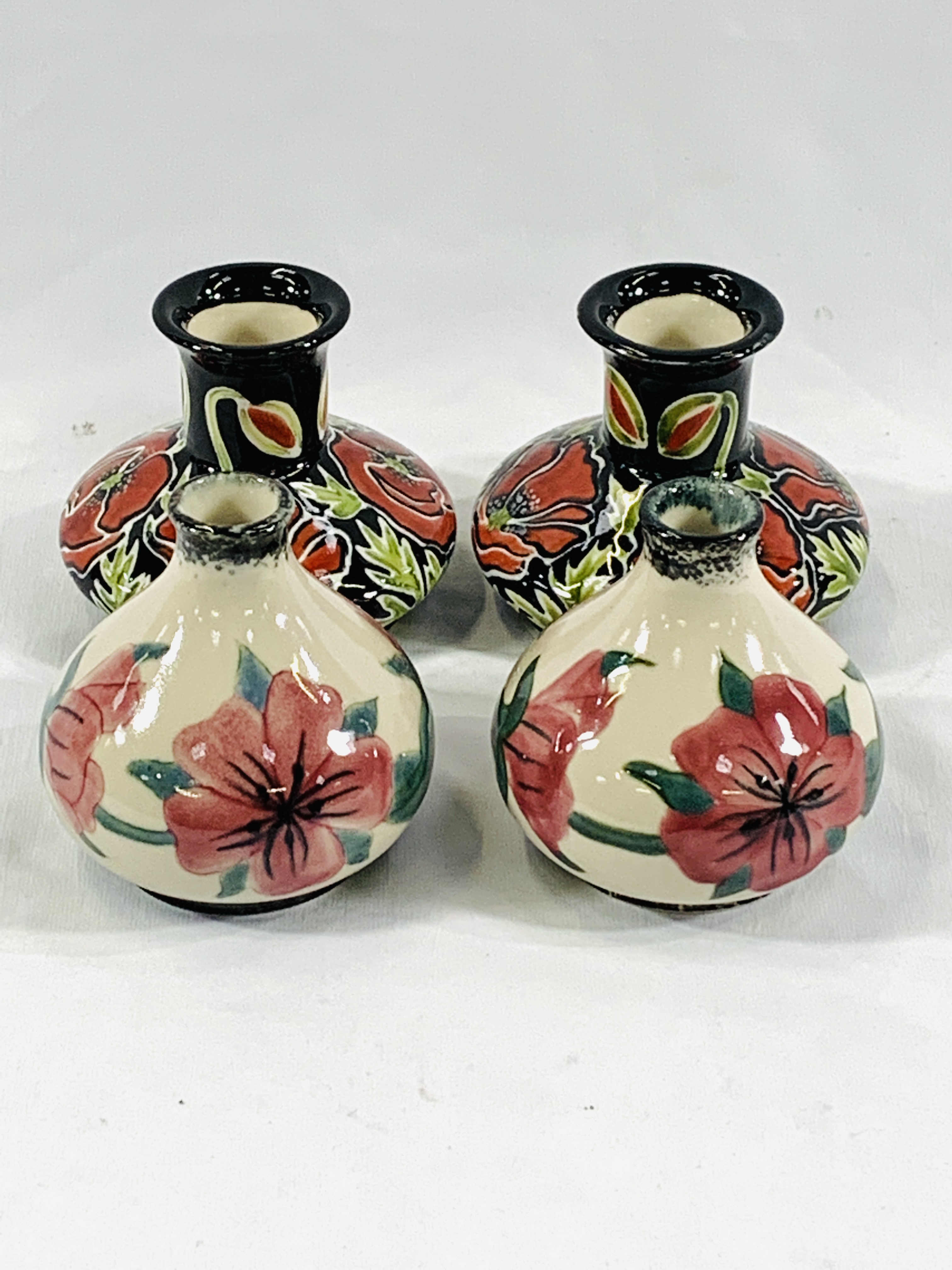 Two pairs of Cobridge vases