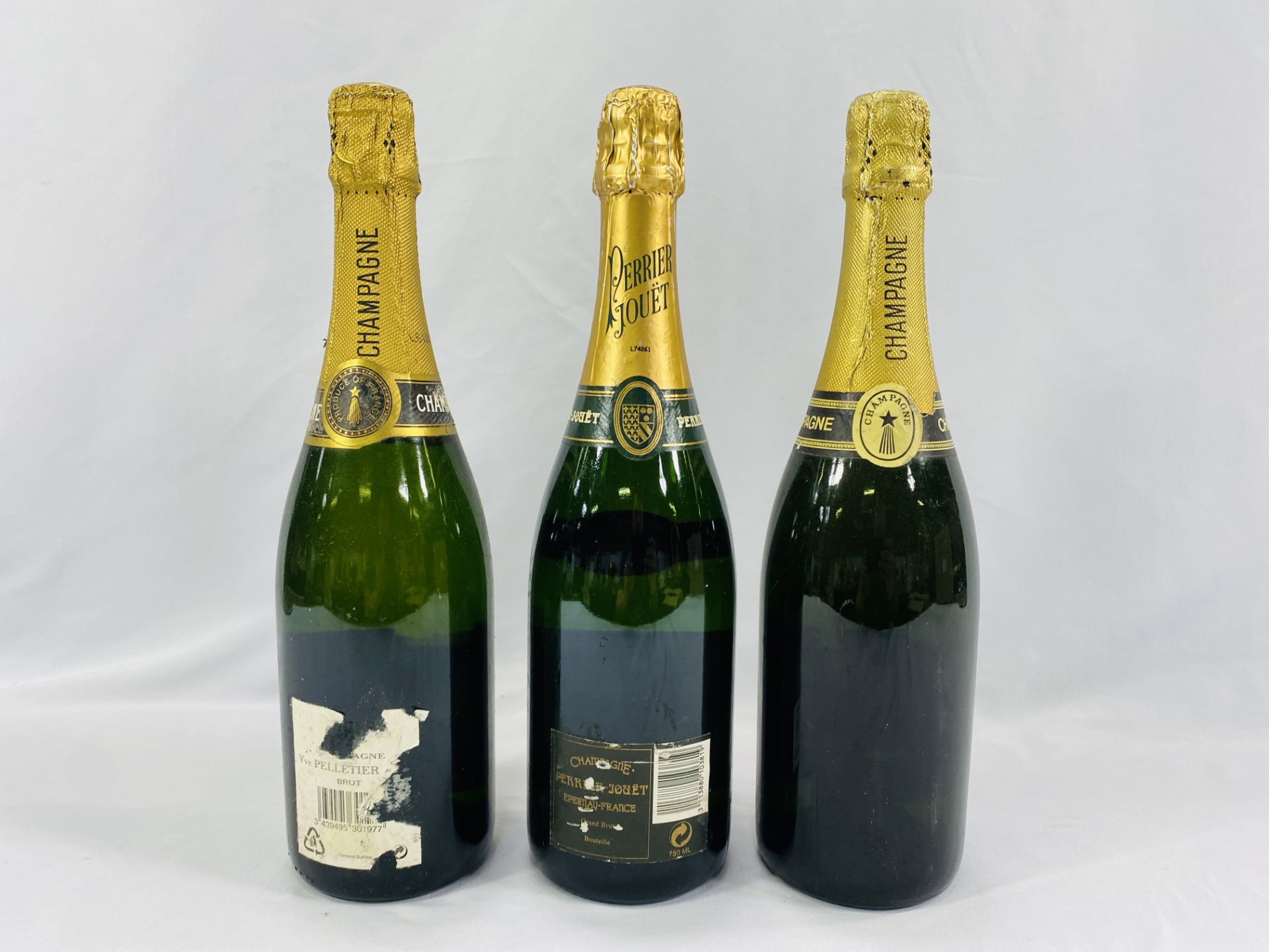 Three bottles of champagne - Image 2 of 2