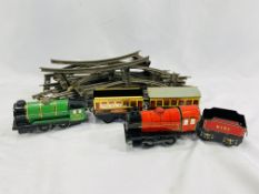 A boxed Hornby 0 gauge clockwork train set
