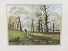 Framed and glazed watercolour signed Pearse Ward
