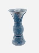 Chinese bronze Gu vase
