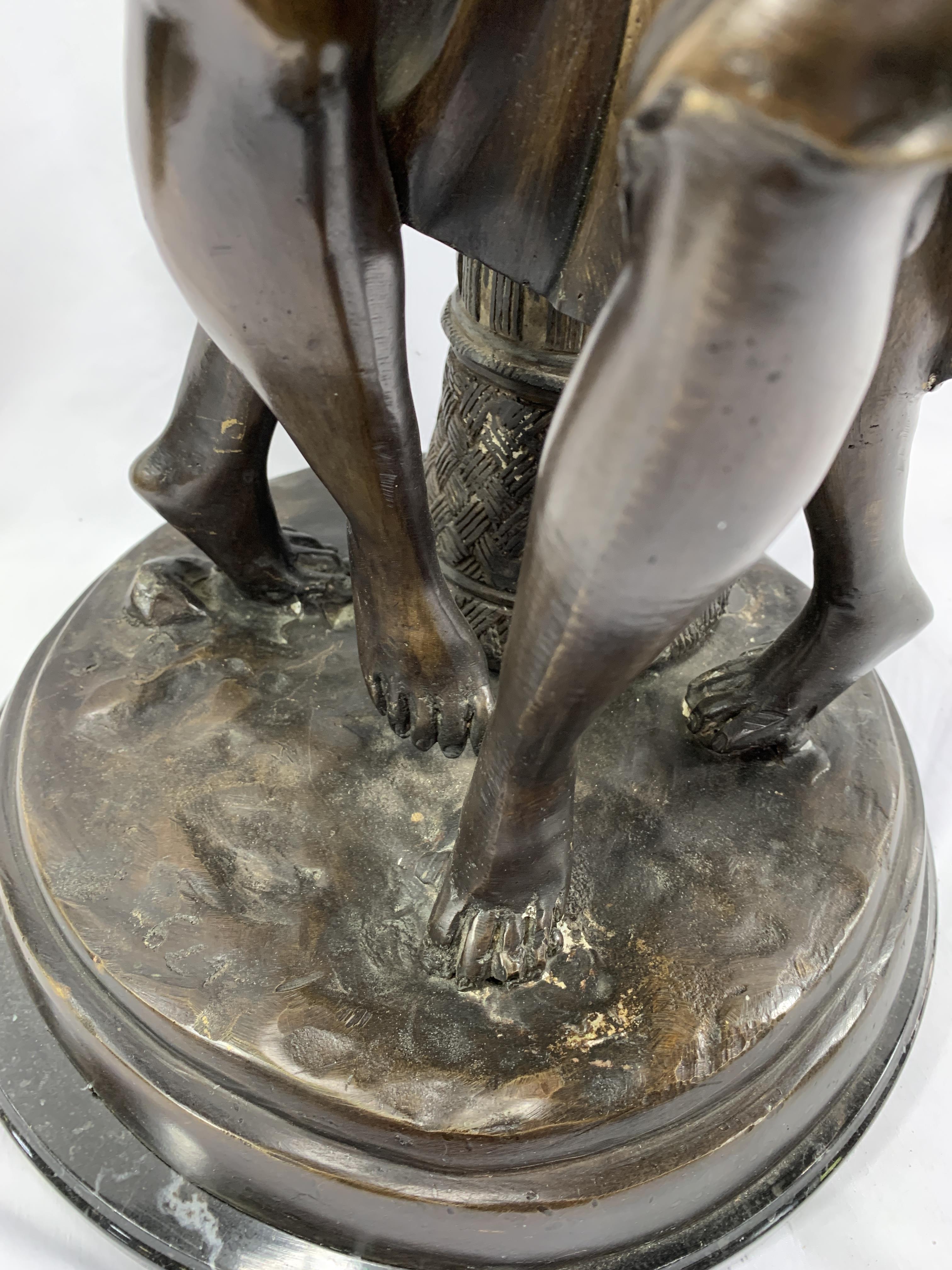 Bronze sculpture of Zephyr dancing with Flora - Image 7 of 7