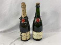 Two bottles Moet et Chandon champagne