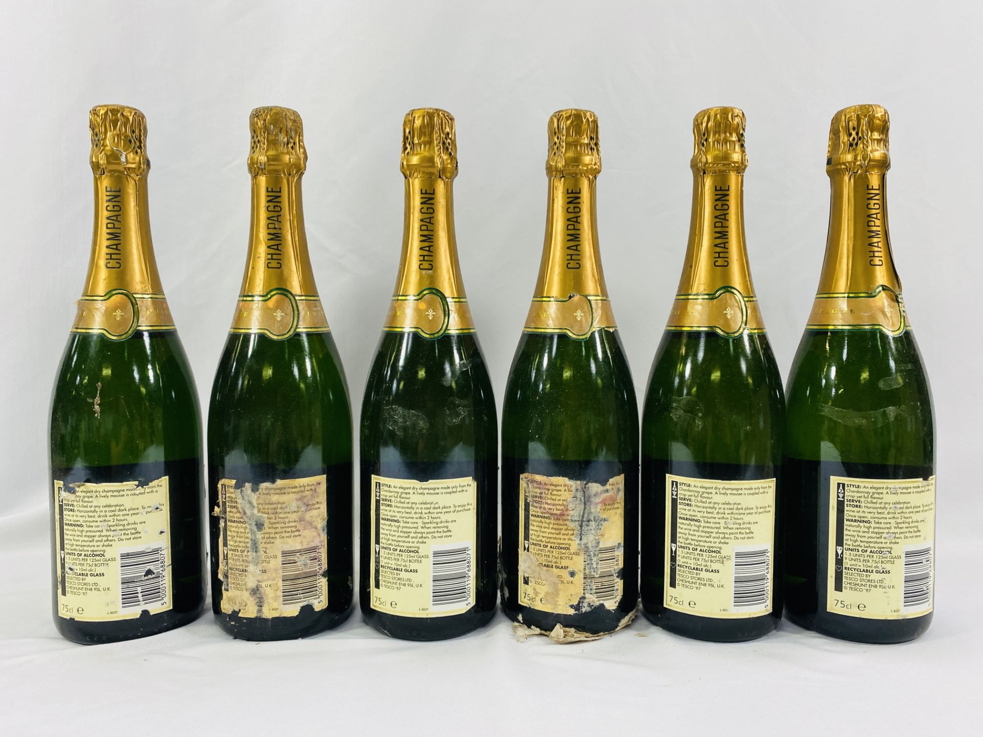 Six bottles Blanc de Blanc champagne - Image 2 of 2