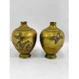 A pair of Meiji period vases