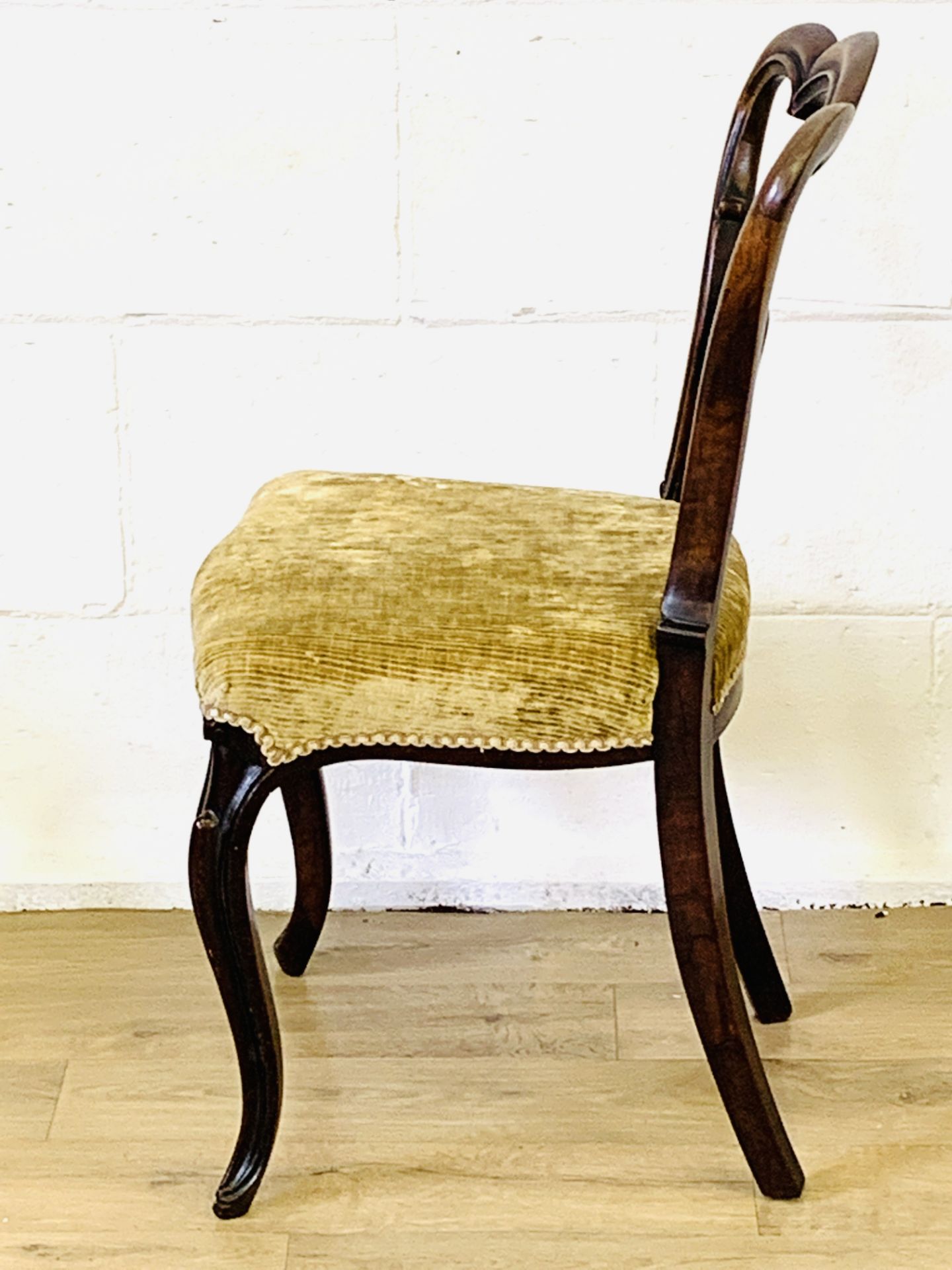 Pair of Victorian dining chairs - Image 3 of 4