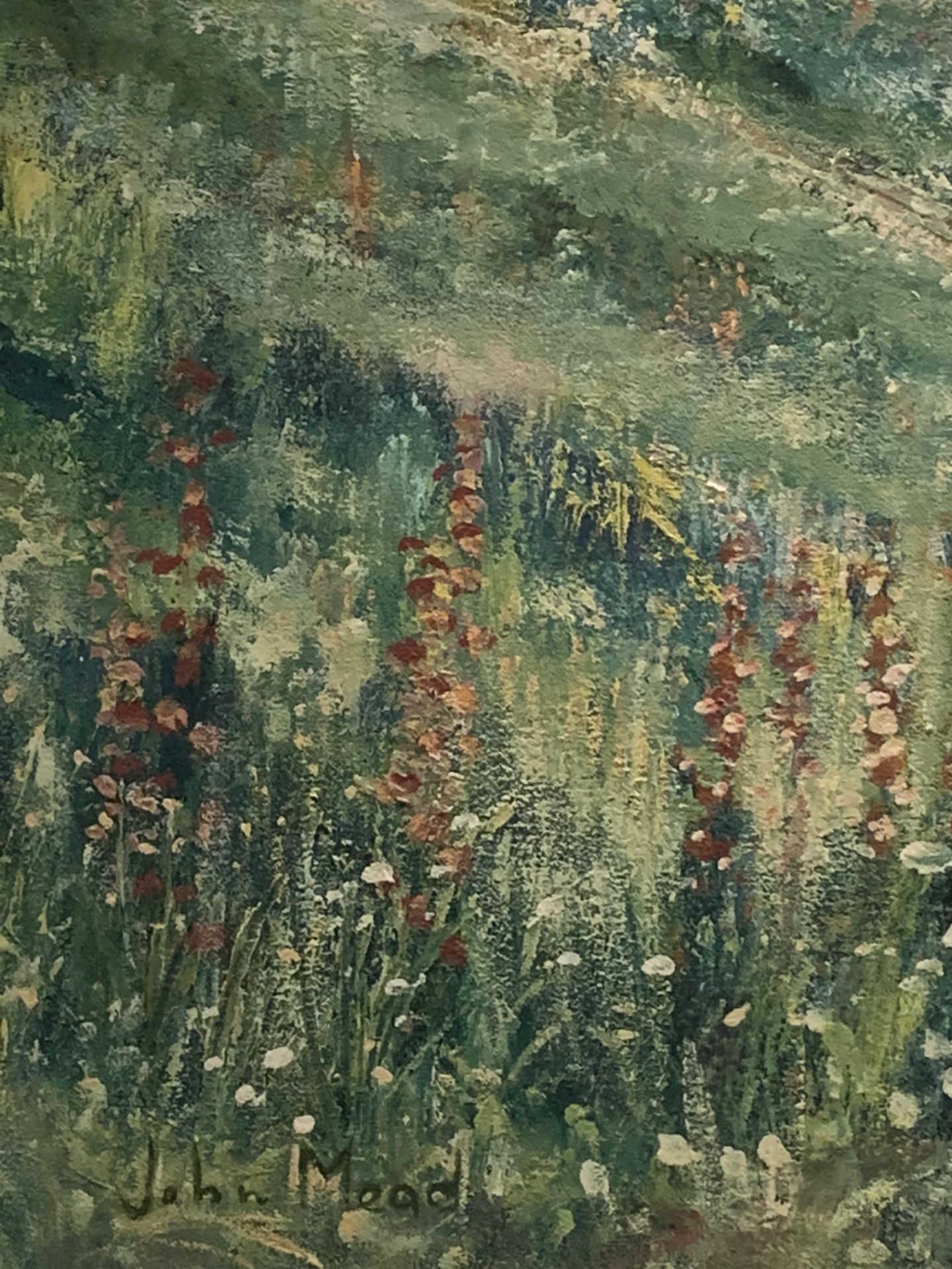 J. Mead - oil on canvas of meadows - Image 3 of 3