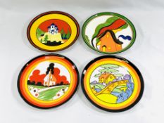 The World of Clarice Cliff plates by Wedgewood.