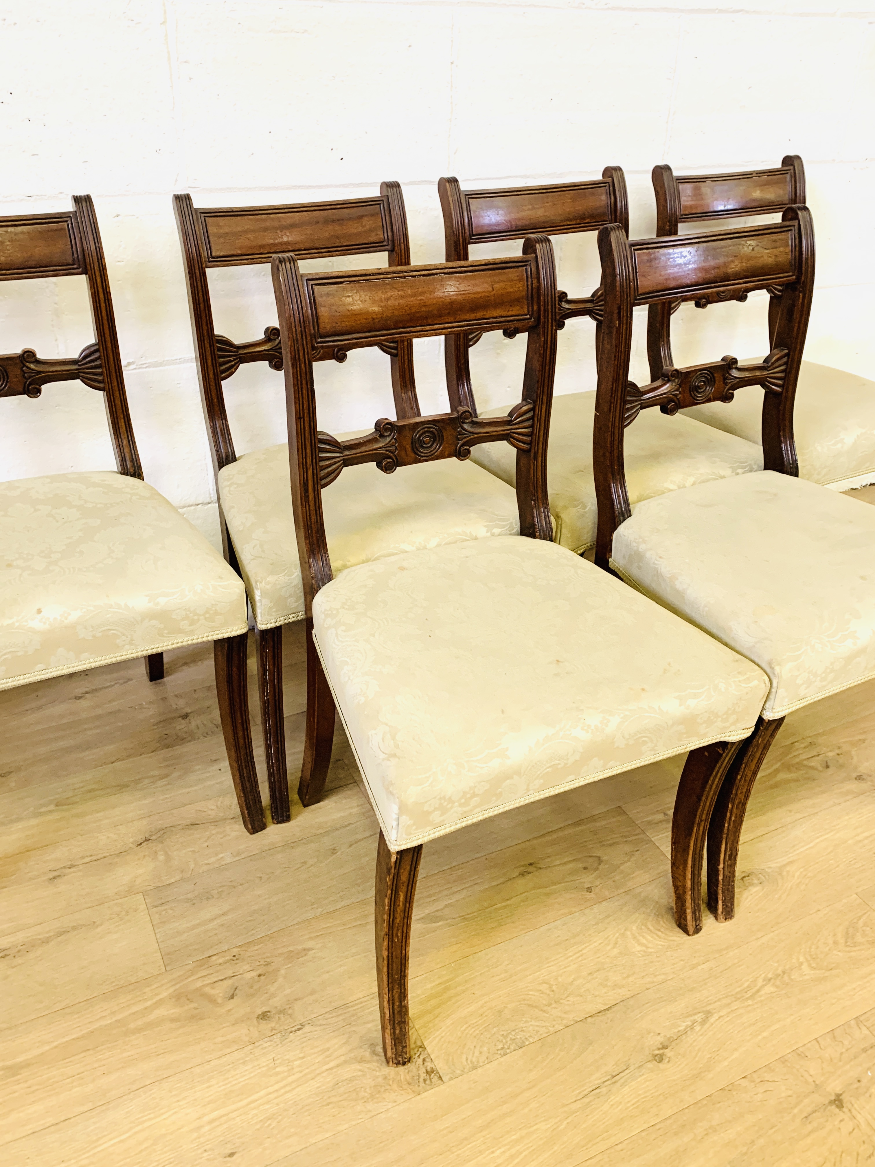 Set of six dining chairs - Image 4 of 5