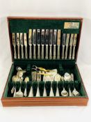 Canteen of silver plate cutlery