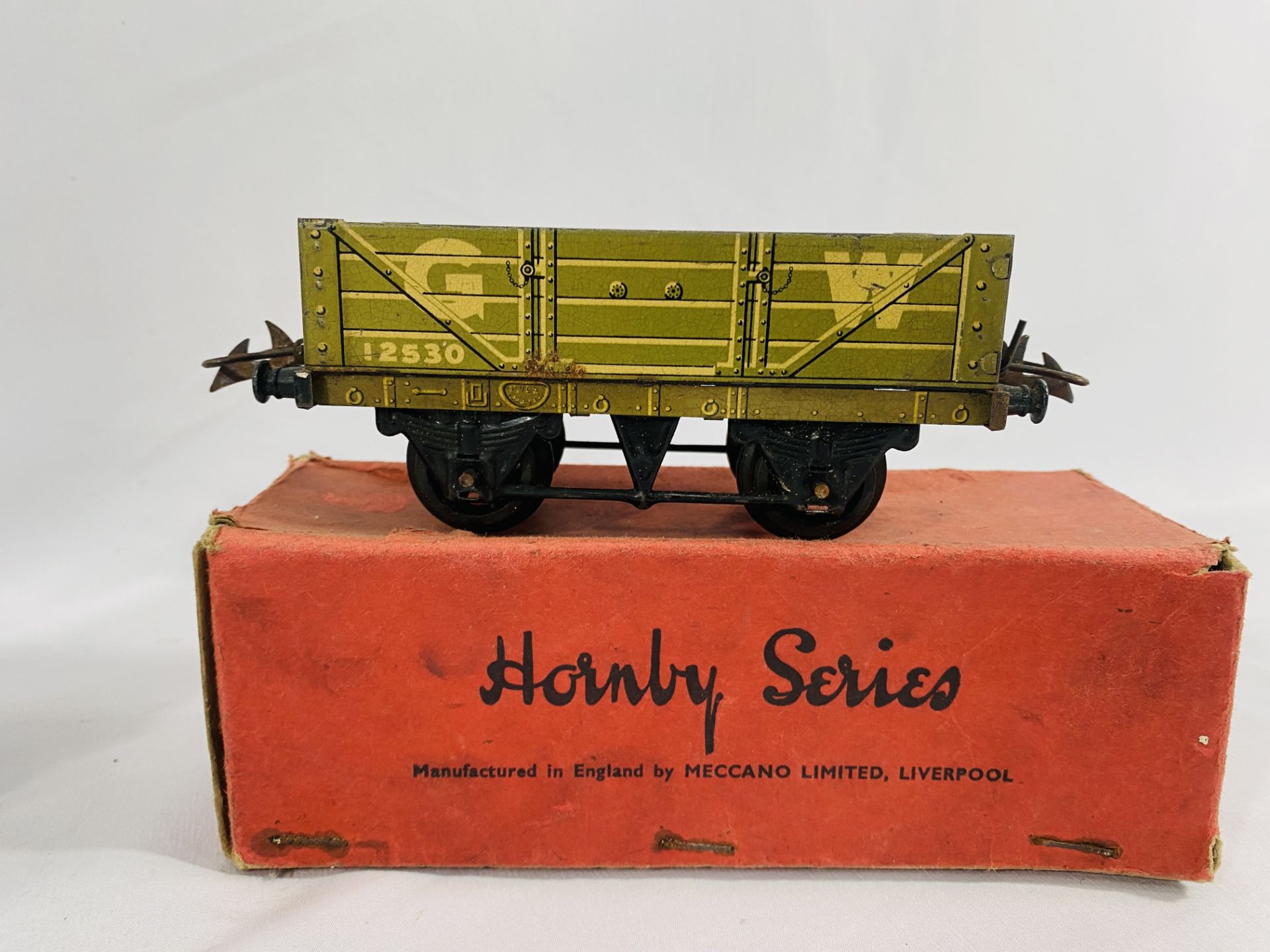 A boxed Hornby 0 gauge wagon together with a quantity of 0 gauge track - Image 3 of 4