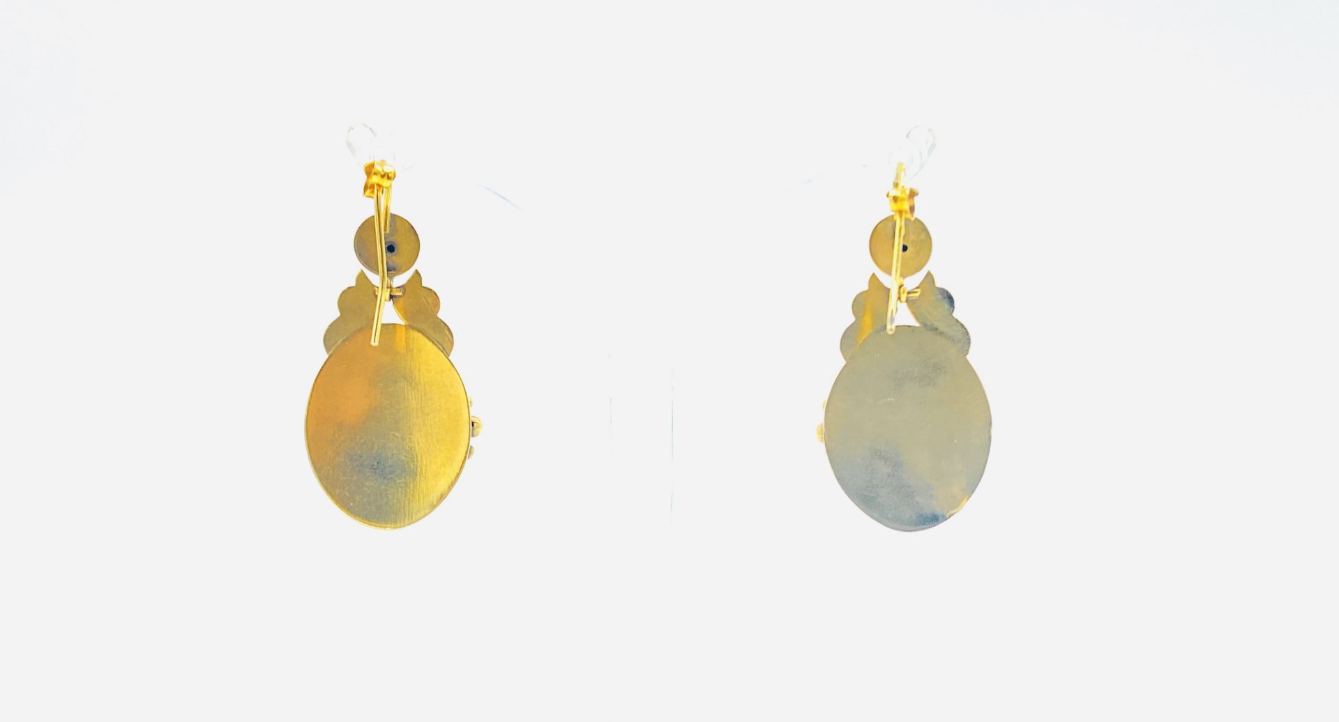 Gold brooch and matching earrings set - Bild 4 aus 4