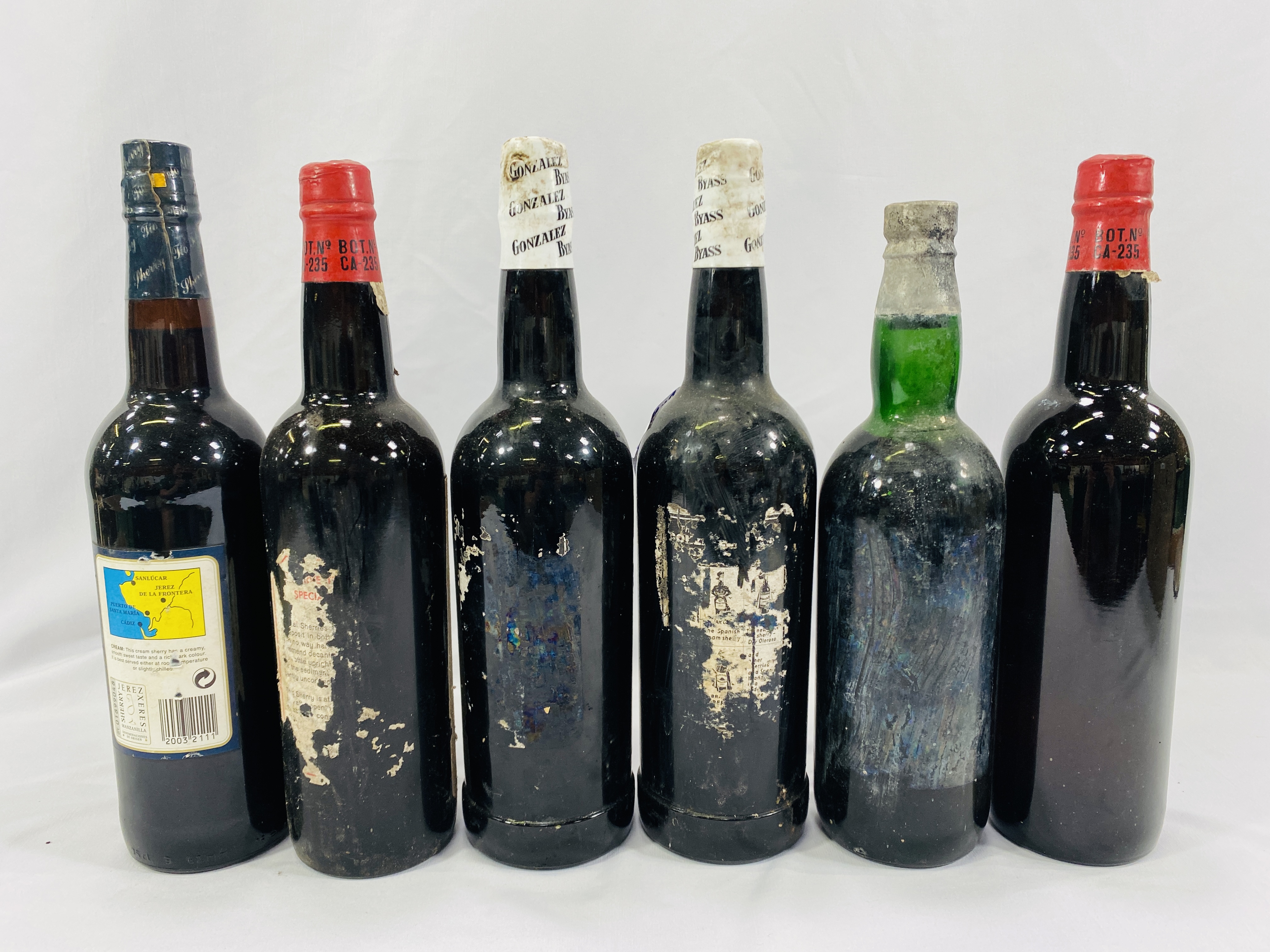 Six bottles of sherry - Image 2 of 2