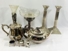 Quantity of silver plate