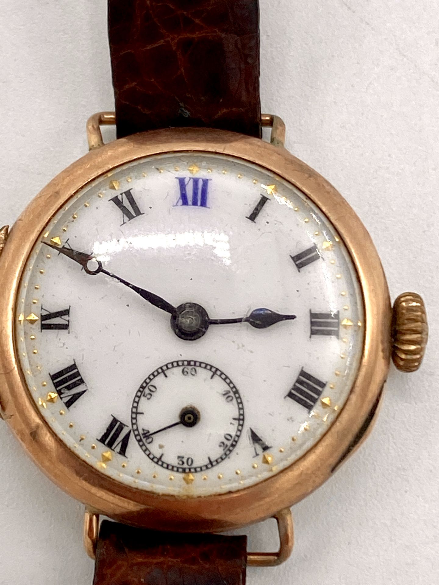 Edwardian 9ct gold case lady's wrist watch
