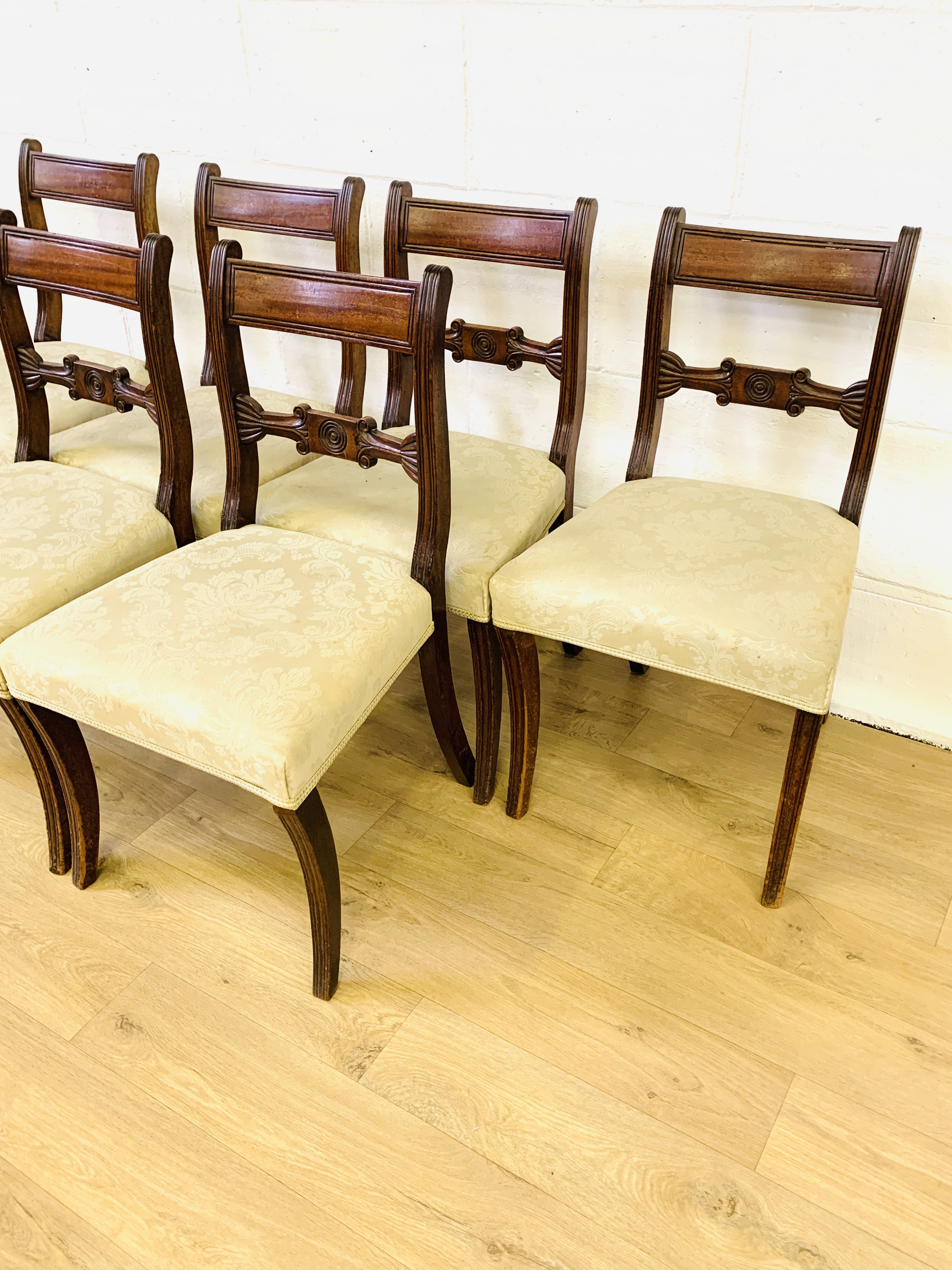 Set of six dining chairs - Image 2 of 5