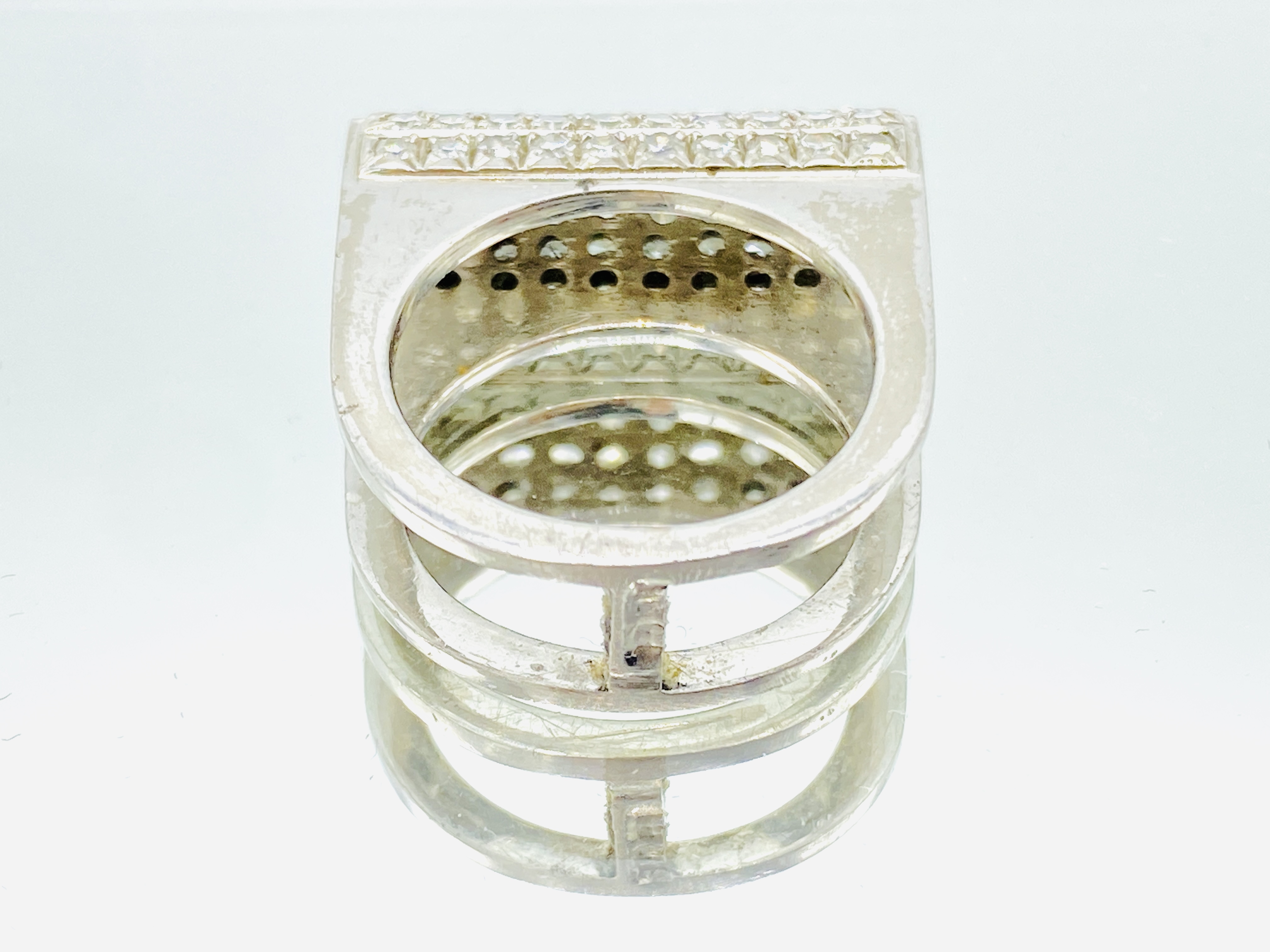 18ct white gold and diamond cocktail ring - Image 3 of 4