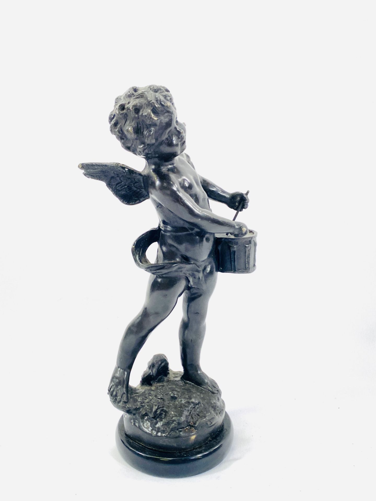 Two brass figures of cherubs - Image 7 of 7