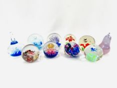 Collection of paperweights