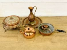 Quantity of copper items