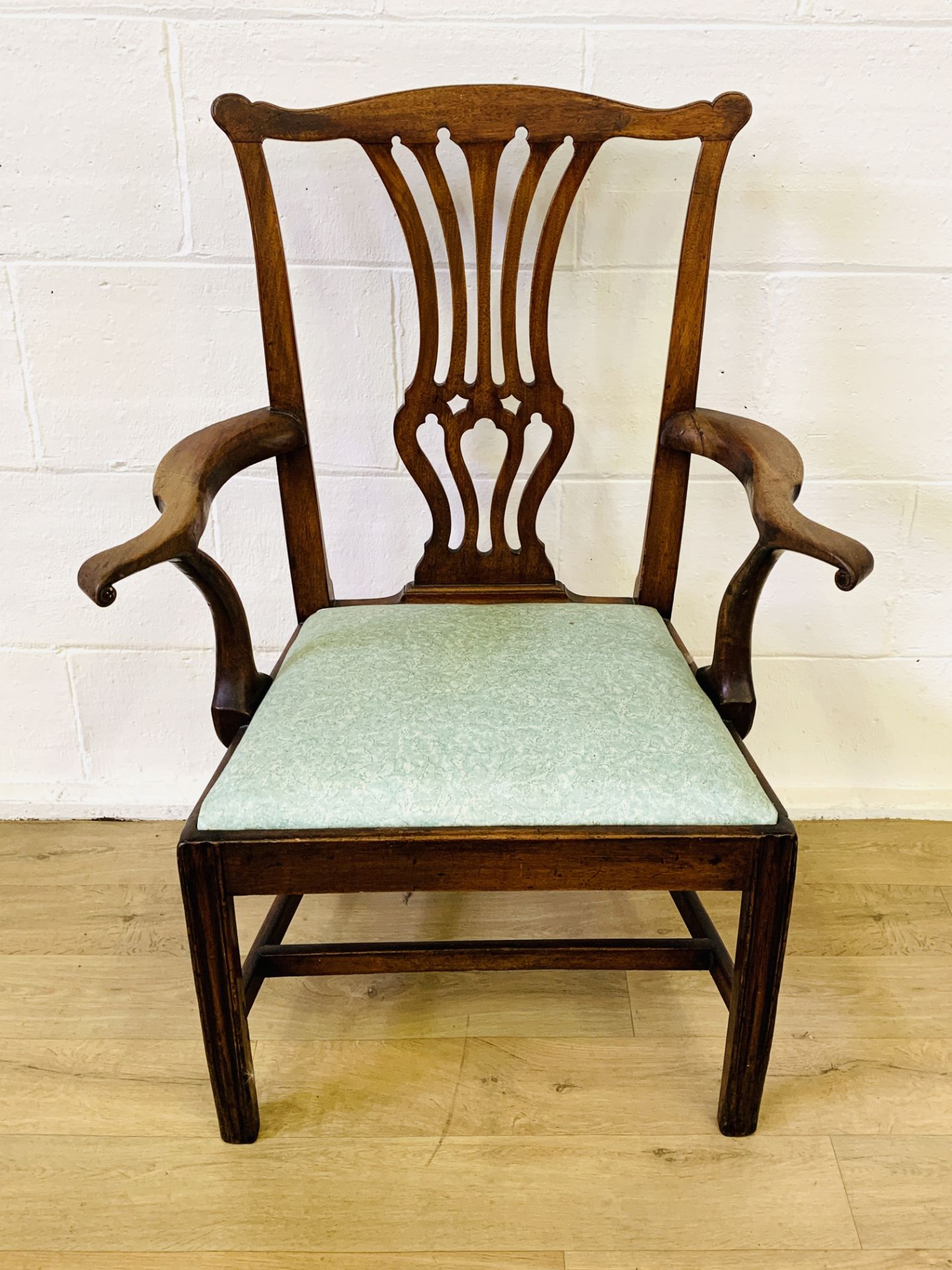 Five mahogany dining chairs - Image 4 of 7