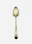 George III silver serving spoon