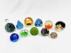 Collection of paperweights