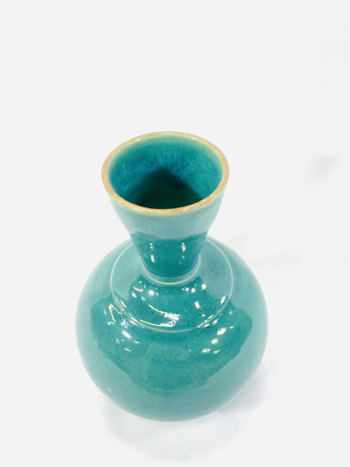 Oriental turquoise vase - Image 5 of 5