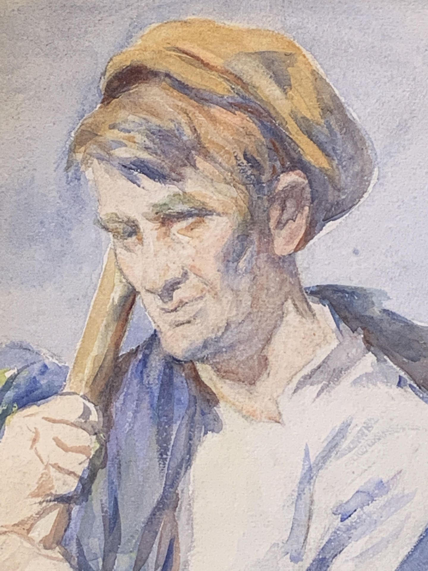 Stanhope Alexander Forbes (1857 - 1947), watercolour of a farmer - Image 5 of 6