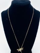 9ct gold pendant necklace