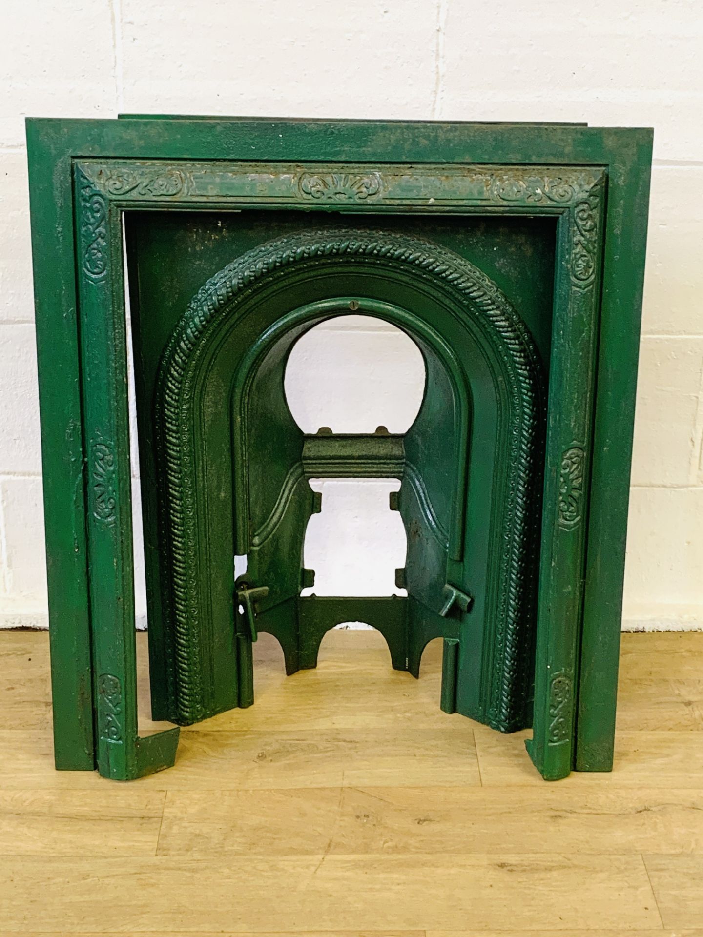 Cast iron fireplace