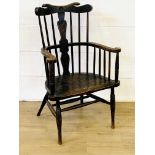 Windsor spindle back armchair