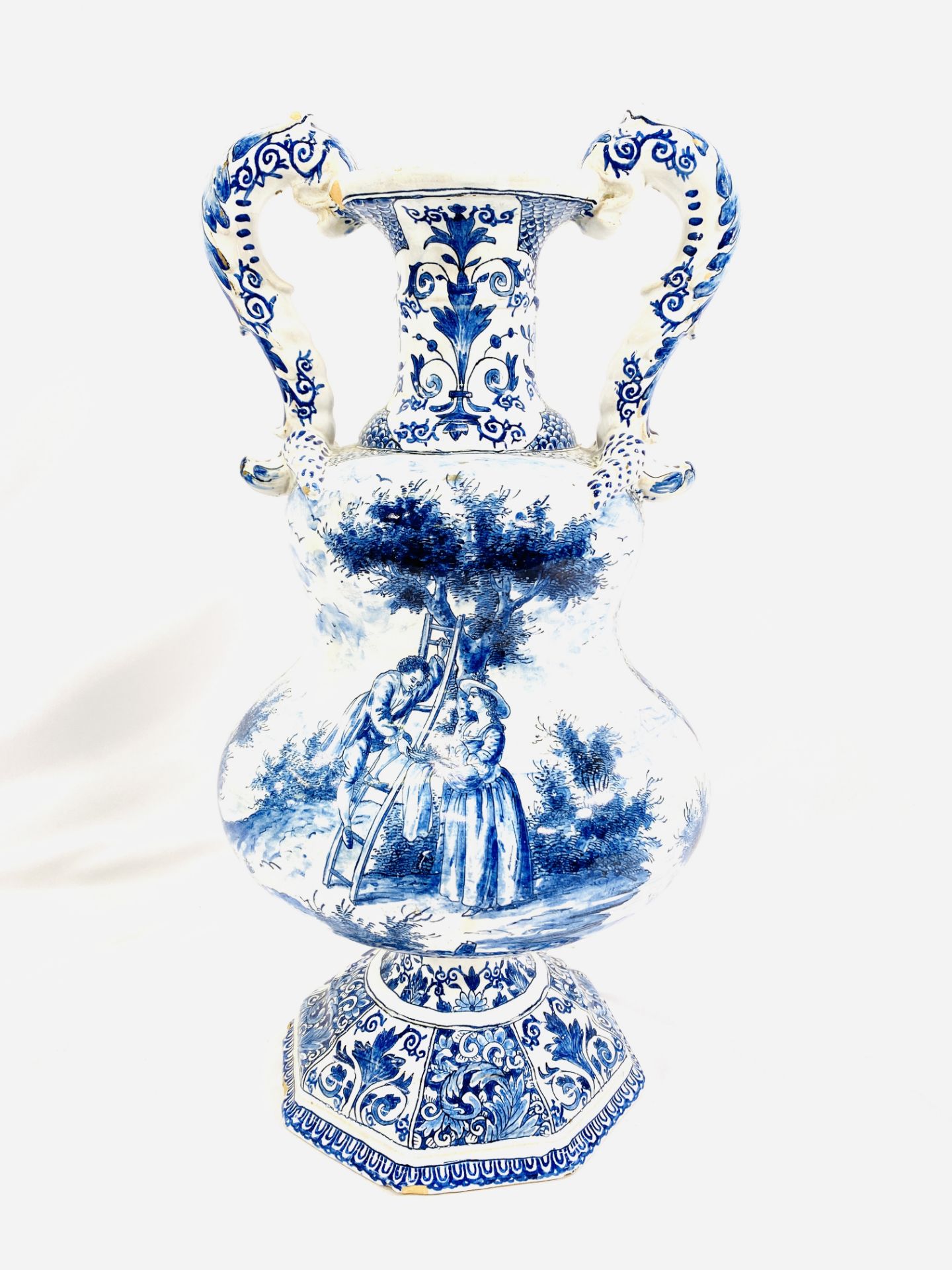 Pair of Delft vases - Image 2 of 5