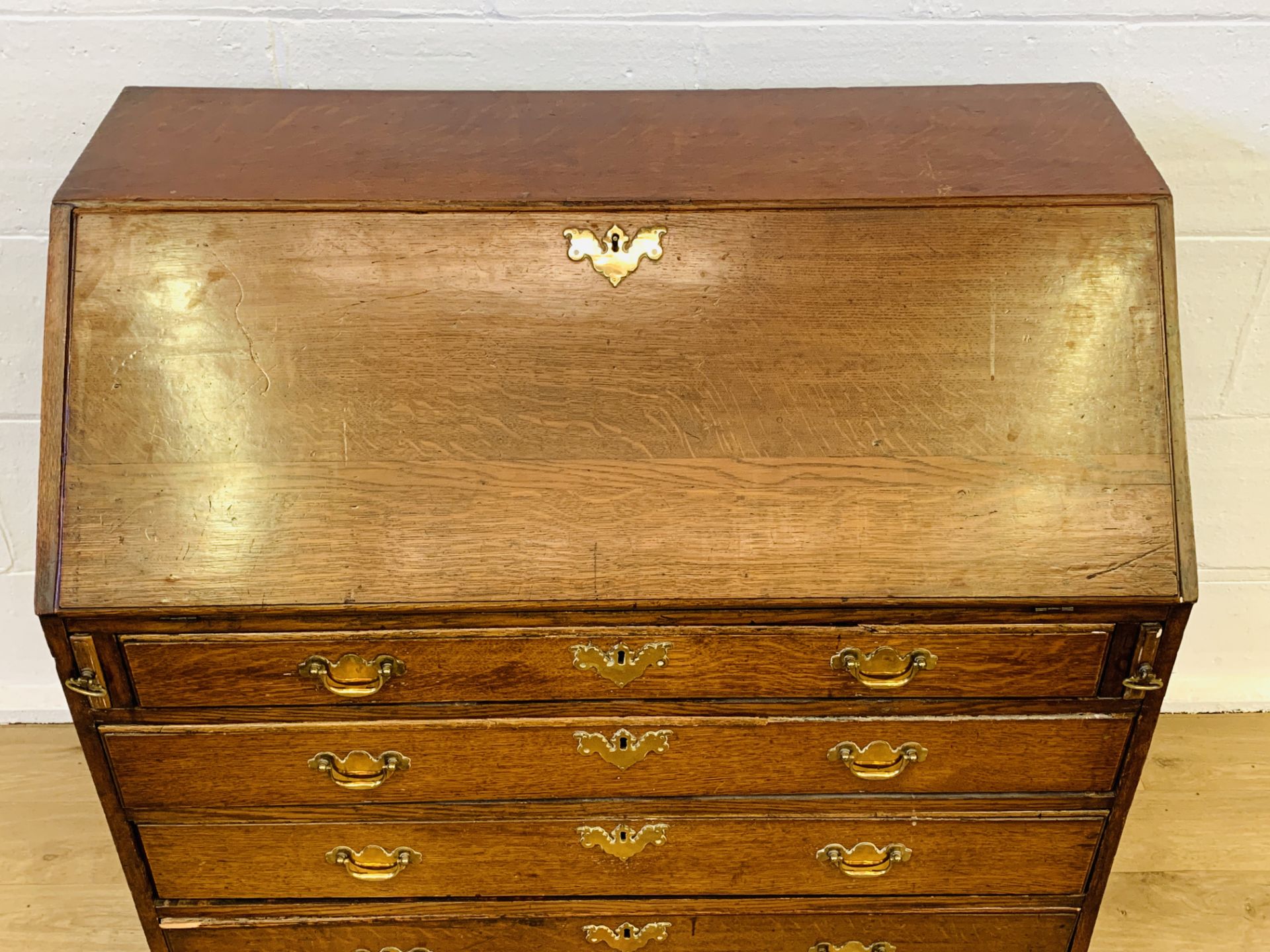 Oak bureau - Image 8 of 10