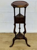 Mahogany jardiniere stand