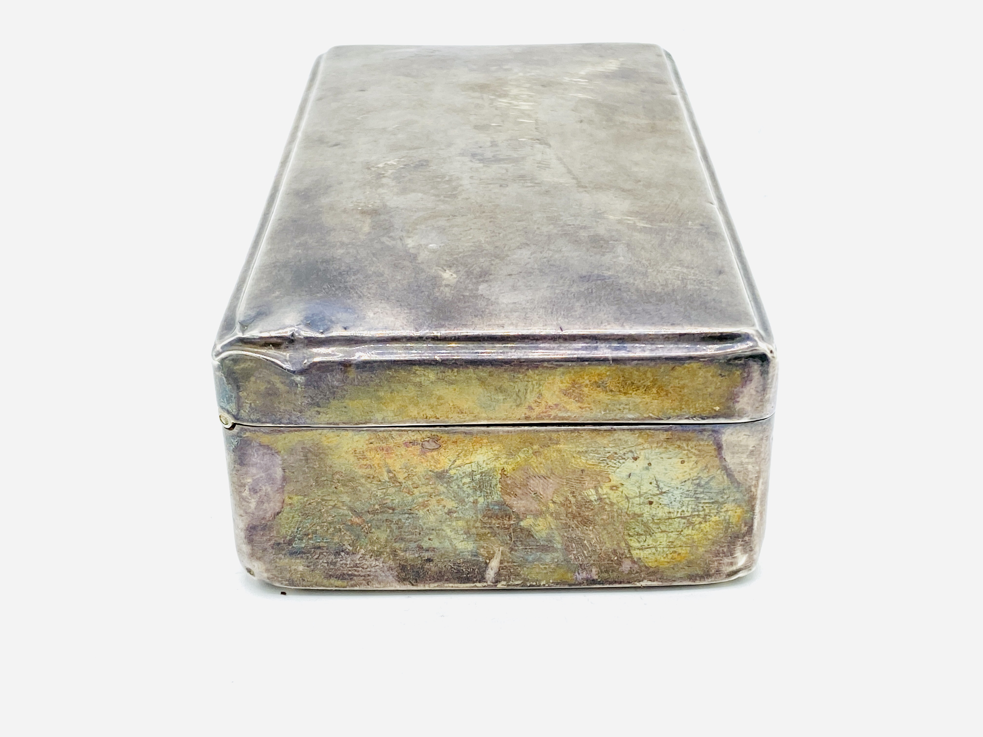 Silver cigarette box - Image 4 of 5
