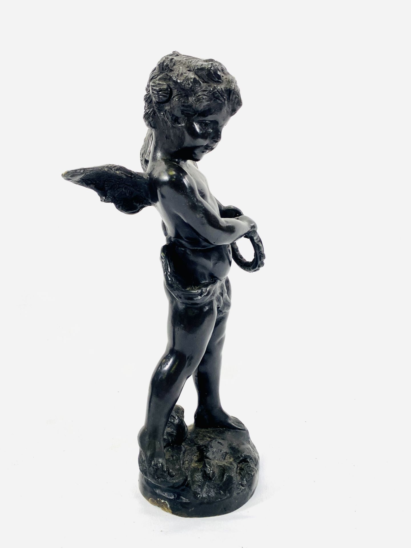 Two brass figures of cherubs - Image 4 of 7