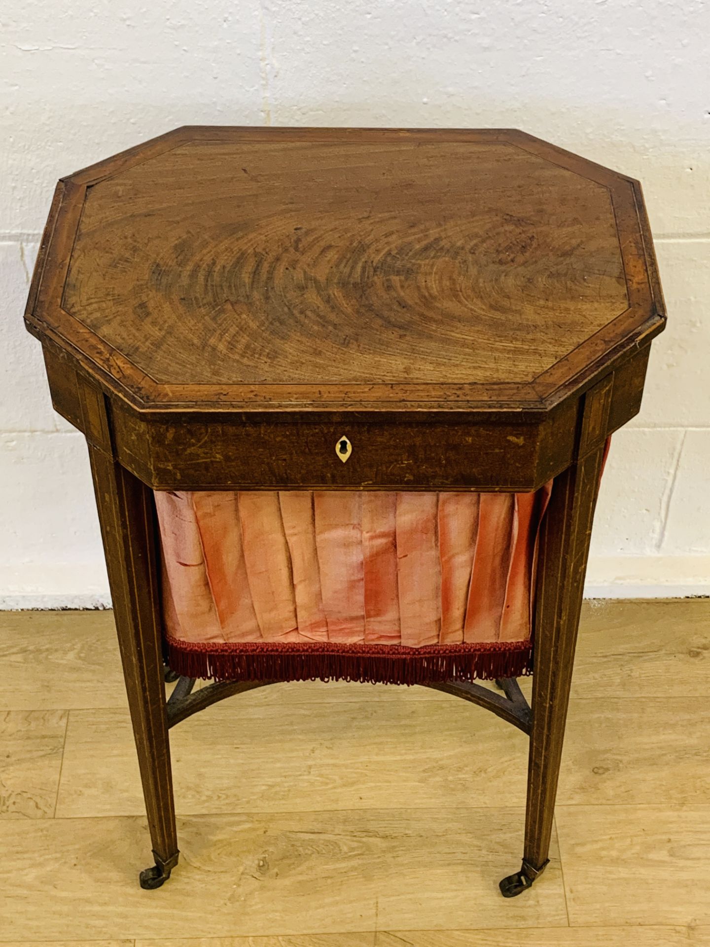 Mahogany sewing box - Image 5 of 5