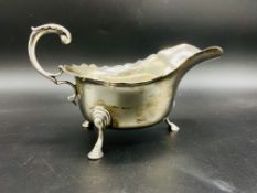 Silver sauce boat