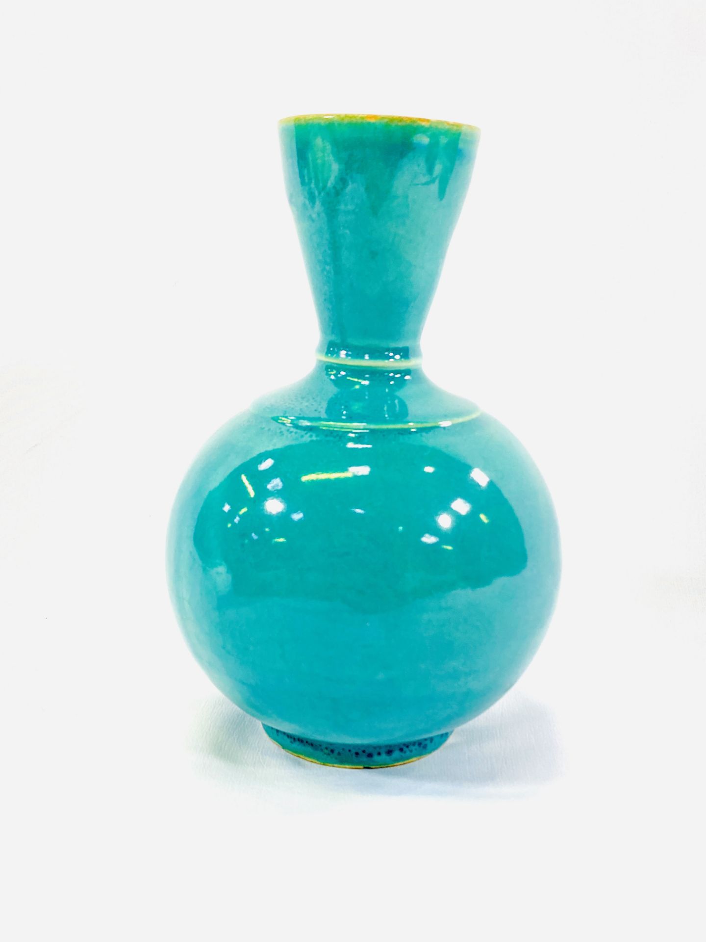 Oriental turquoise vase