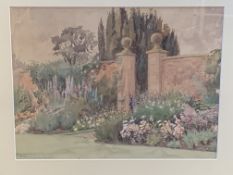 Framed and glazed watercolour signed F. Holmes together with a framed oil on canvas