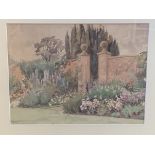 Framed and glazed watercolour signed F. Holmes together with a framed oil on canvas