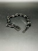 Whitby jet watch chain