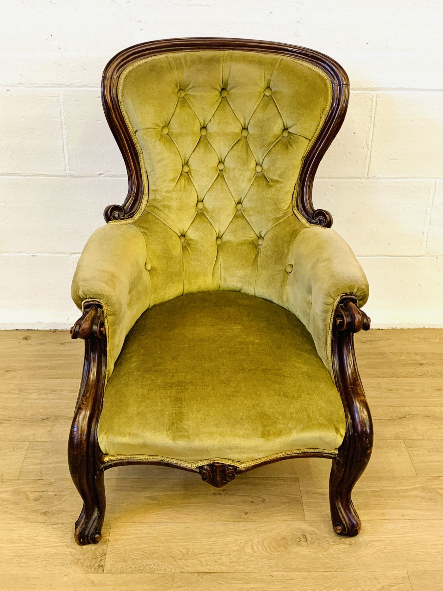 Victorian button back chair - Image 3 of 6