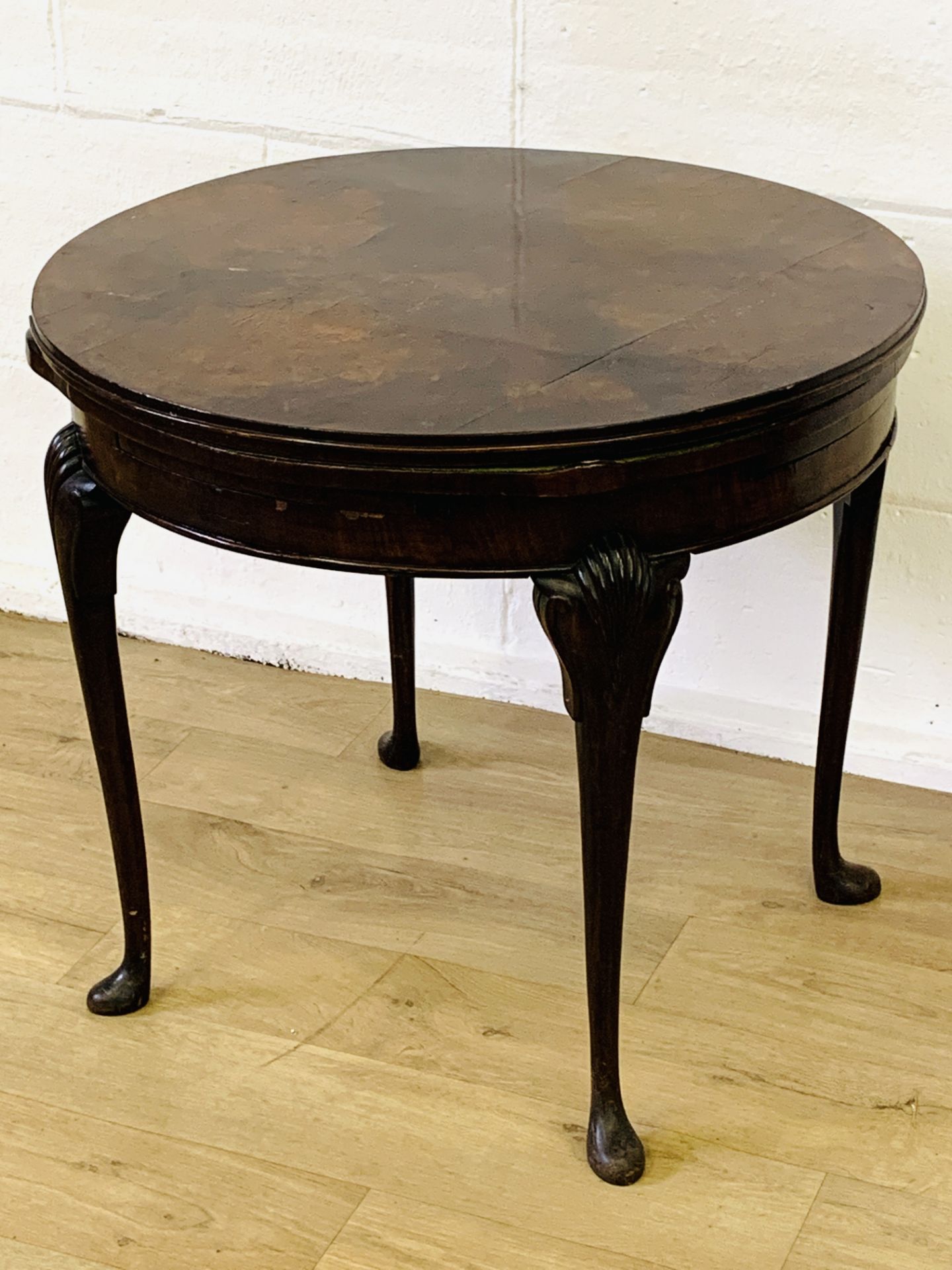 Mahogany games table - Image 2 of 6