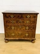 William and Mary period chest of drawers